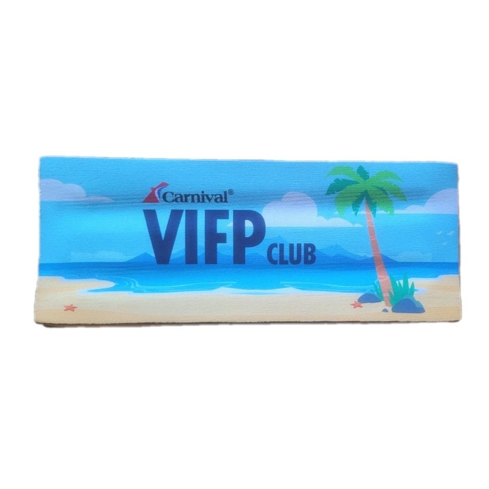 Carnival Cruise Line VIFP Club Slap Koozie For Can / Bottle - New